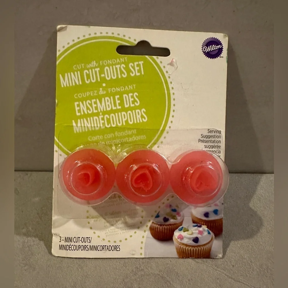 Wilton Pink Fondant Mini Cut-Outs Set